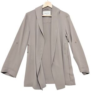 Babaton Jacket Womens XS Neutral Open Front Blazer Unstructured Career Minimal